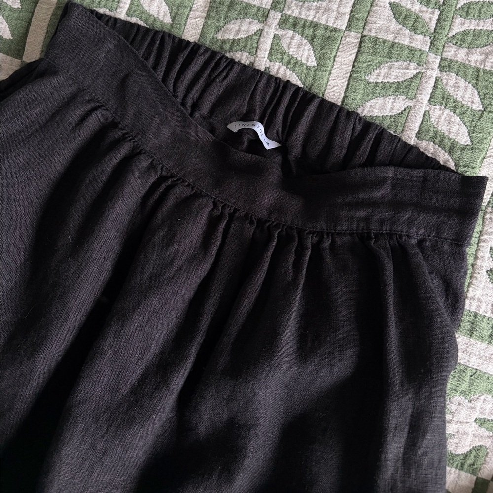 Linenfox Lina Skirt, black - Picture 4 of 6